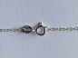 Preview: silver chain with 5 mm pink zirconia pendant-anchor chain 45 cm----